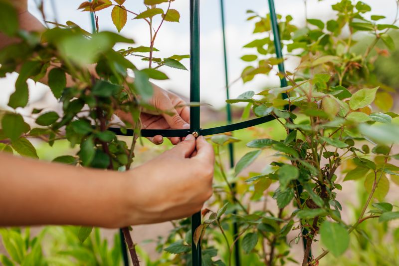 Rose Trellis Installation in Wilmington, NC